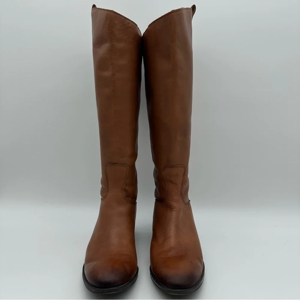 Sam Edelman Penny Tan Leather Knee High Boots
